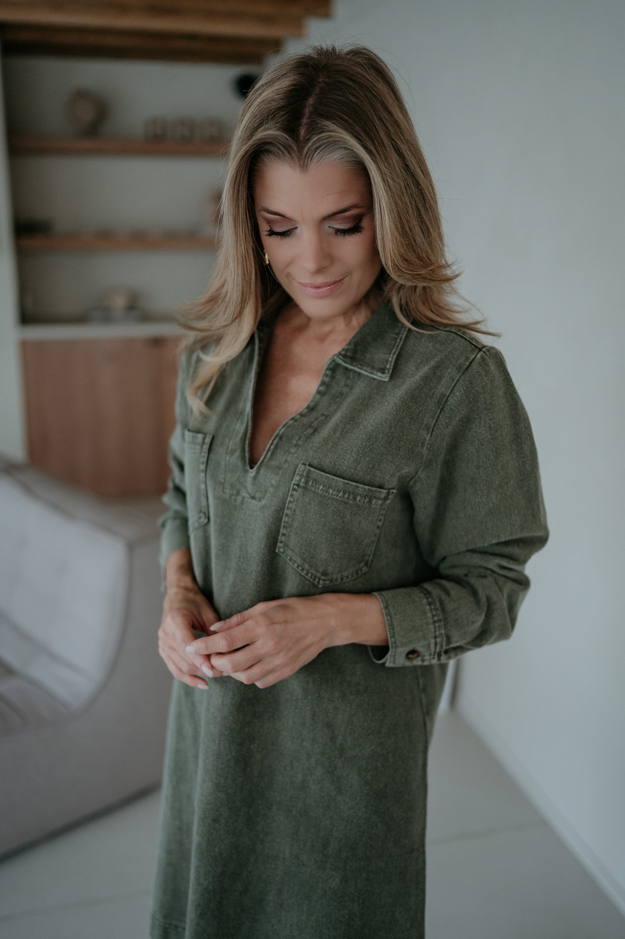 Piagnone dress I Khaki - Wild Souls by JV® - Dresses