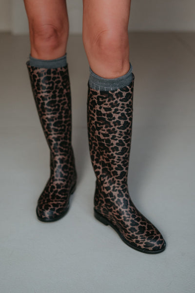 Piango rain boots I Leopard - Wild Souls by JV® - Rain Boots