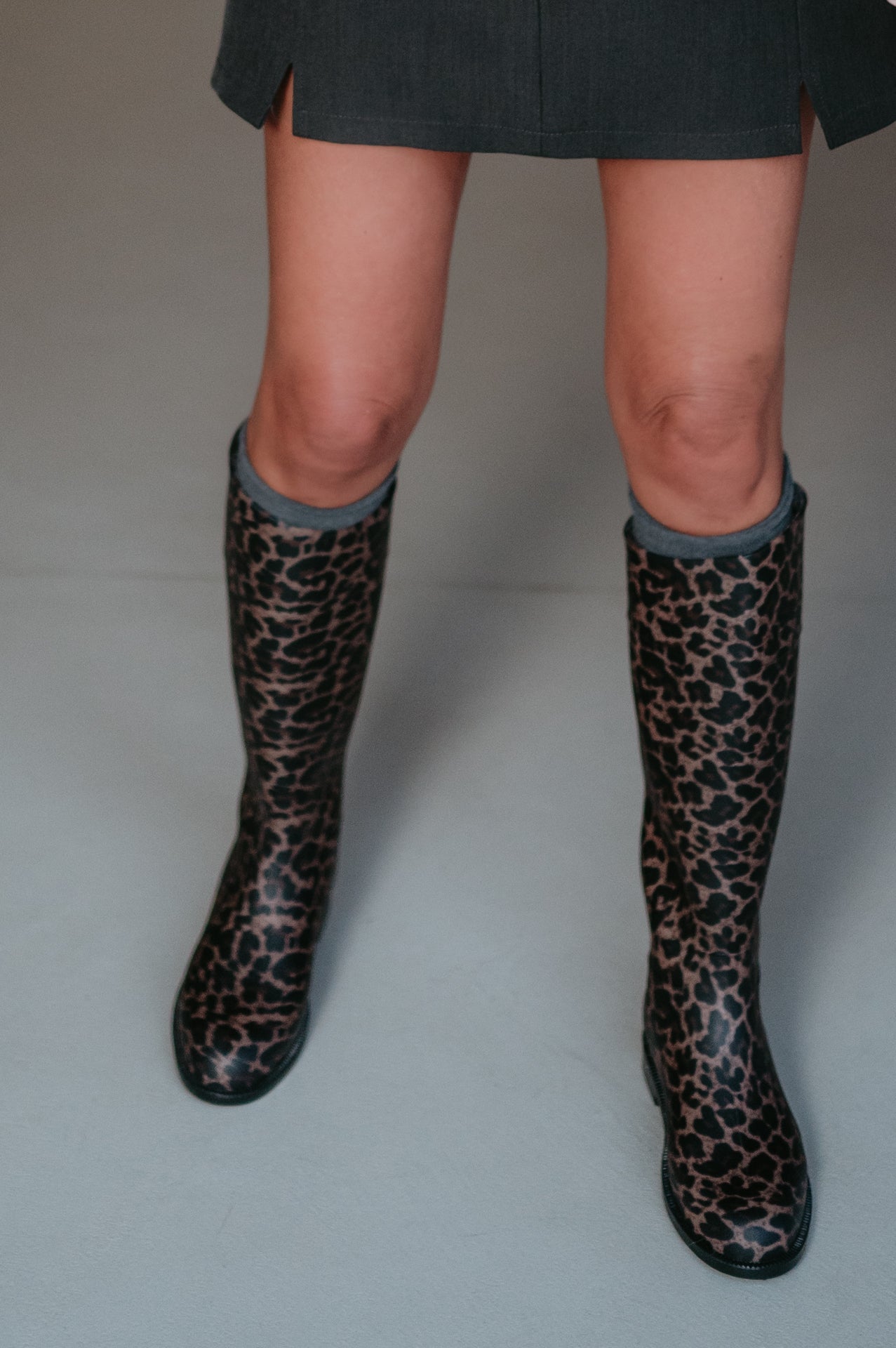 Piango rain boots I Leopard - Wild Souls by JV® - Rain Boots