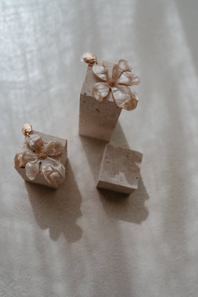 Piccino earrings I Beige - Wild Souls by JV® - Earrings