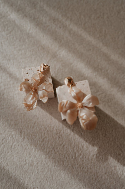 Piccino earrings I Beige - Wild Souls by JV® - Earrings