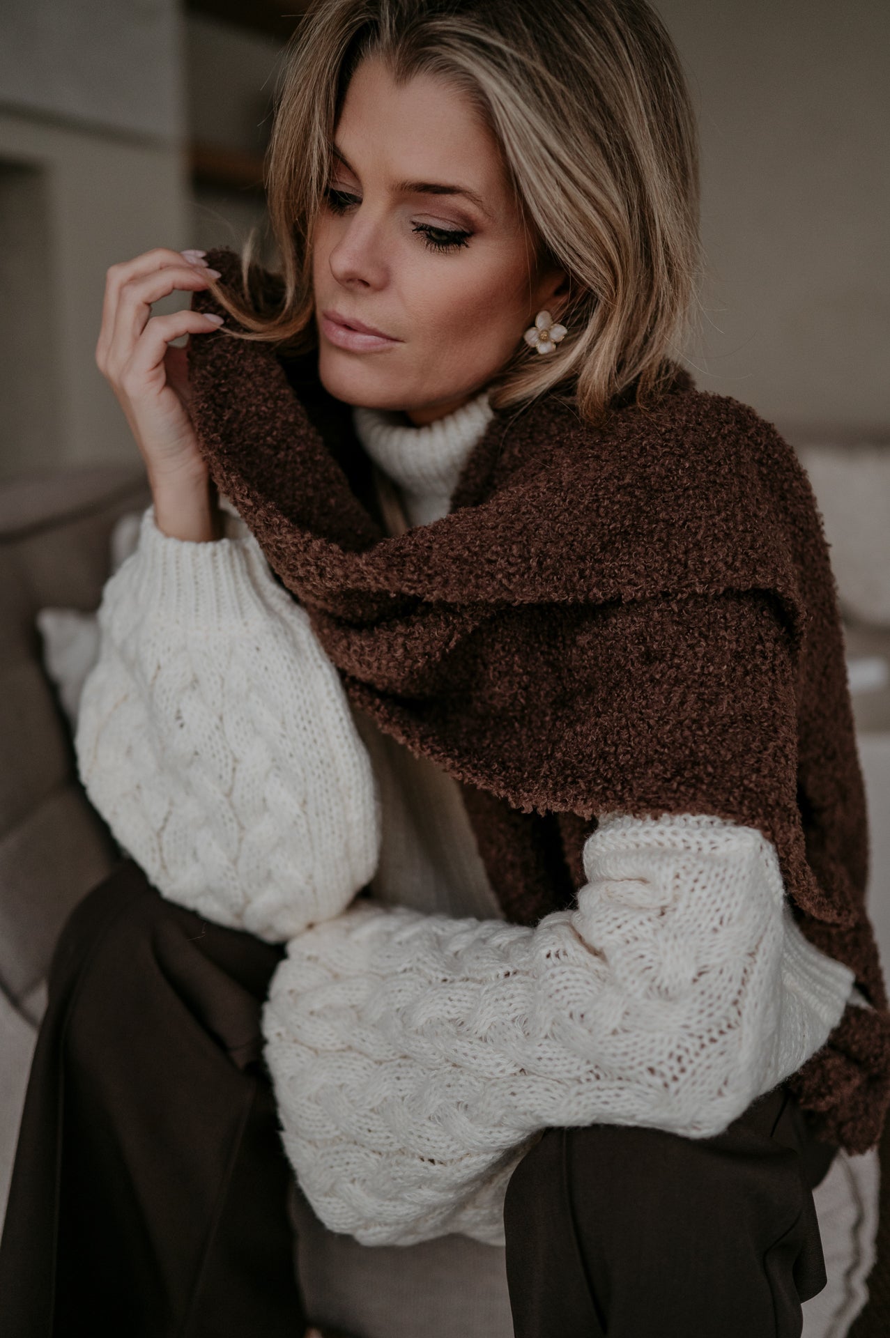 Pigolio scarf I Brown - Wild Souls by JV® - Scarfs