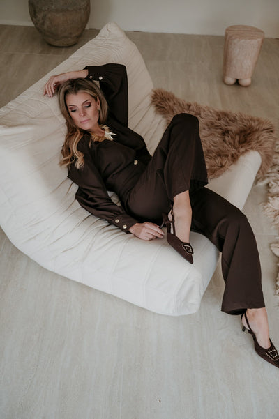 Piunete jumpsuit I Chocolate Brown - Wild Souls by JV® - Jumpsuits