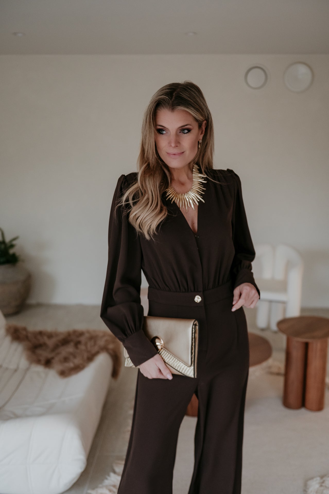 Piunete jumpsuit I Chocolate Brown - Wild Souls by JV® - Jumpsuits