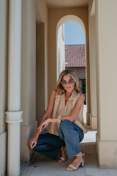 Pizzo top I Beige - Wild Souls by JV® - Tops