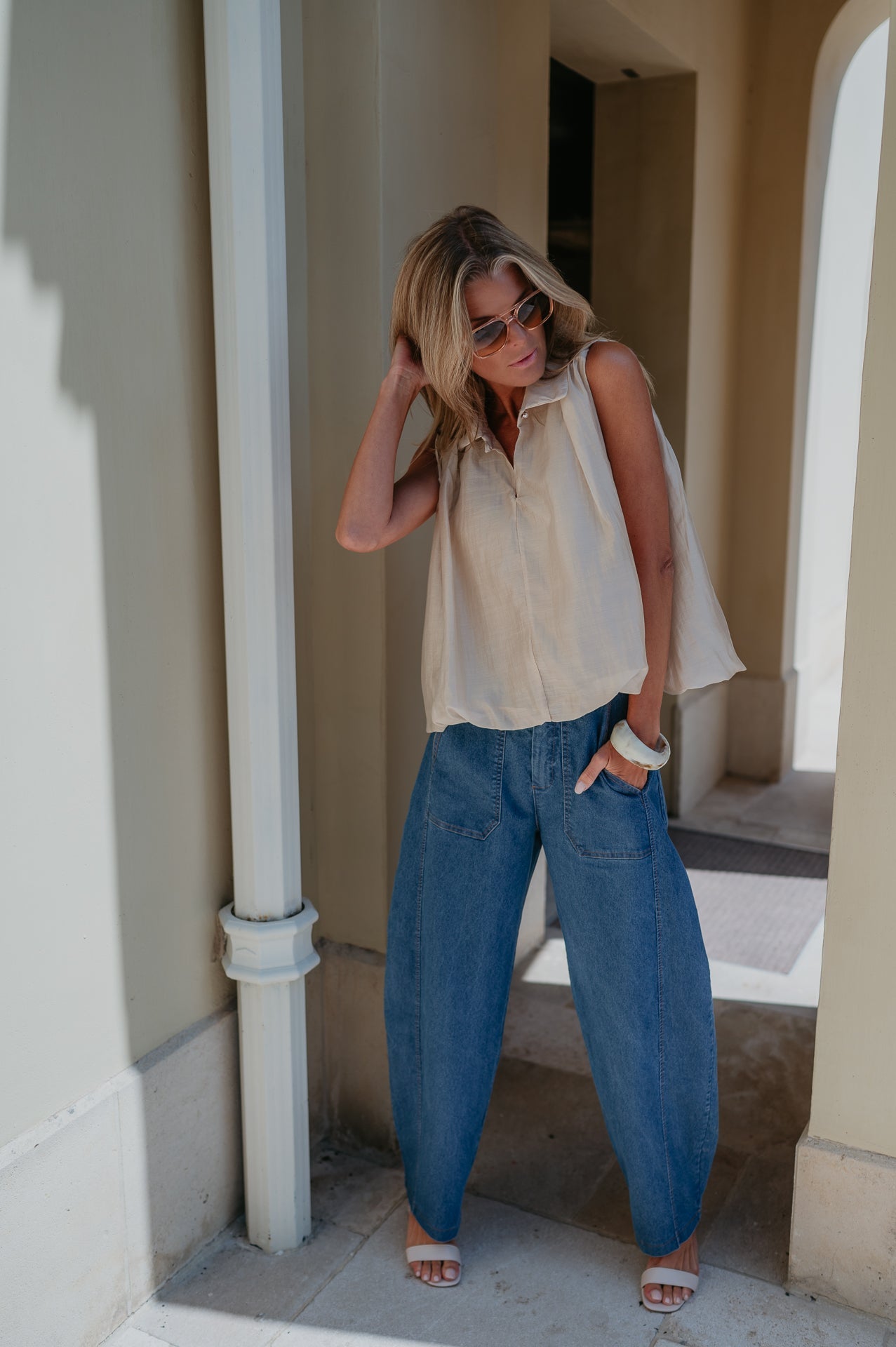 Pizzo top I Beige - Wild Souls by JV® - Tops