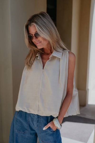 Pizzo top I Beige - Wild Souls by JV® - Tops