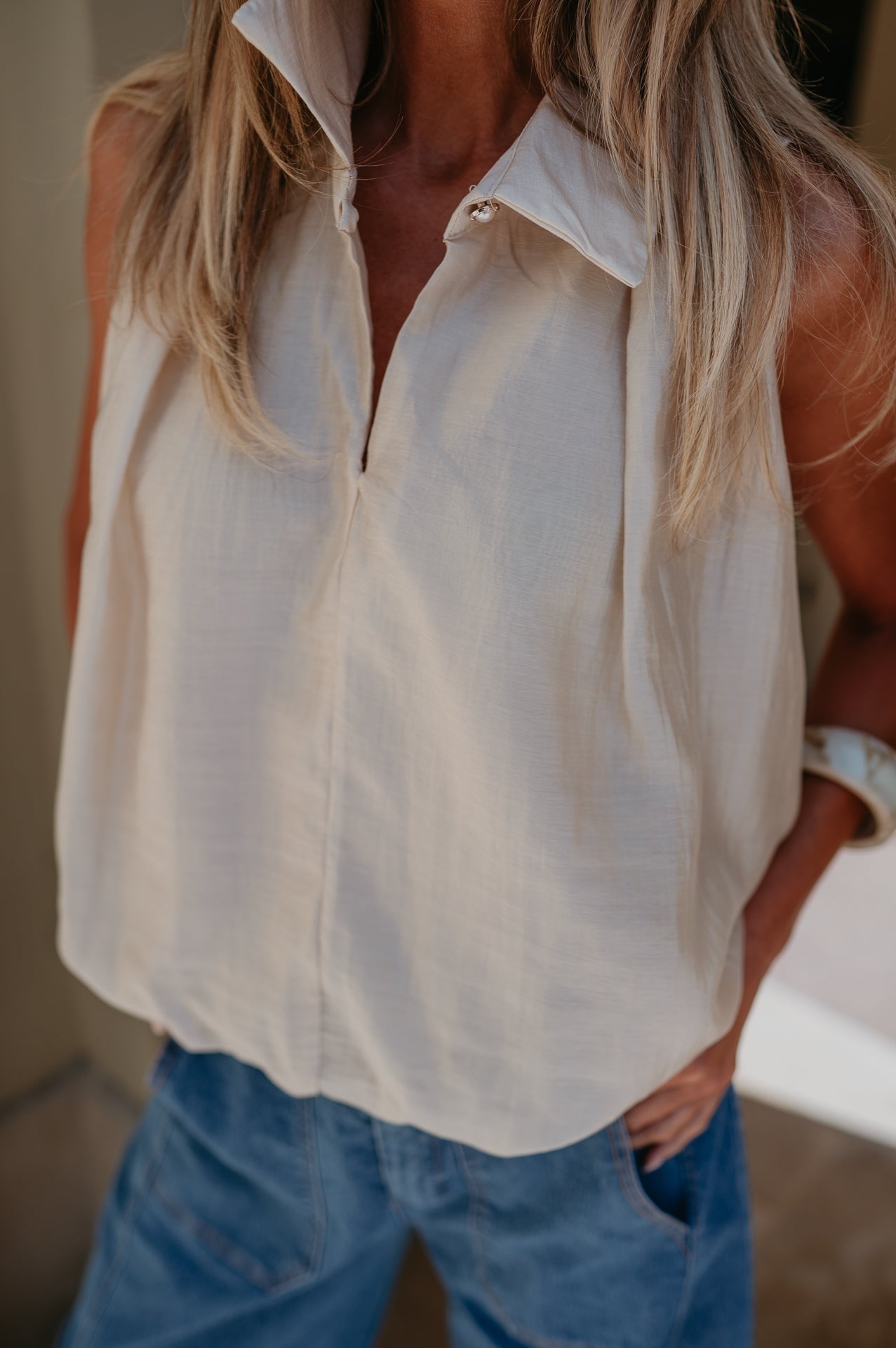 Pizzo top I Beige - Wild Souls by JV® - Tops