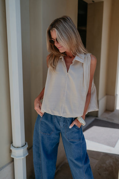 Pizzo top I Beige - Wild Souls by JV® - Tops