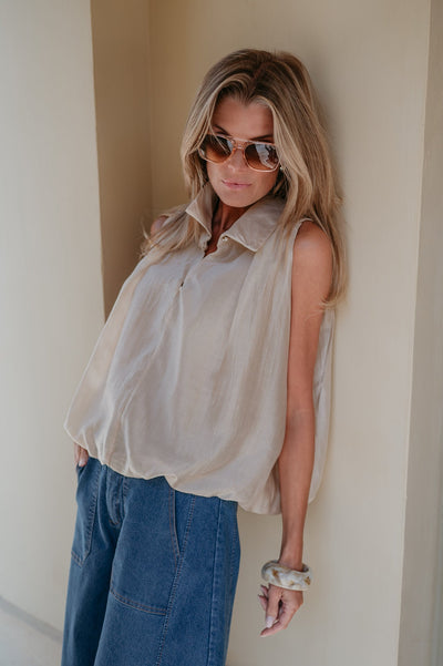 Pizzo top I Beige - Wild Souls by JV® - Tops