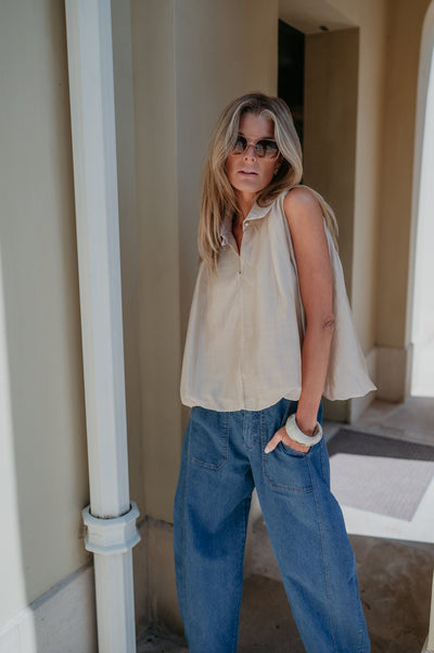 Pizzo top I Beige - Wild Souls by JV® - Tops