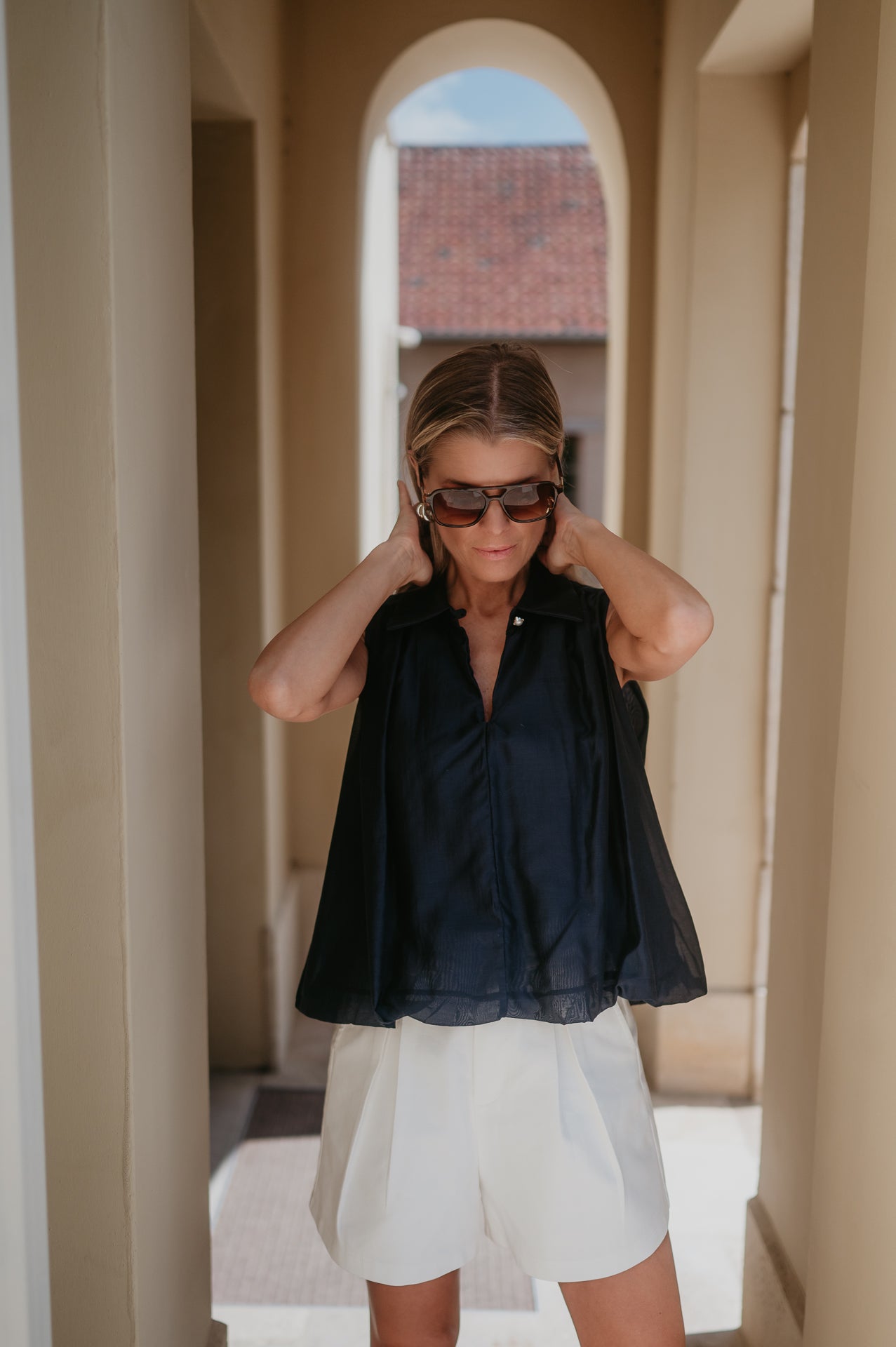 Pizzo top I Blue - Wild Souls by JV® - Tops