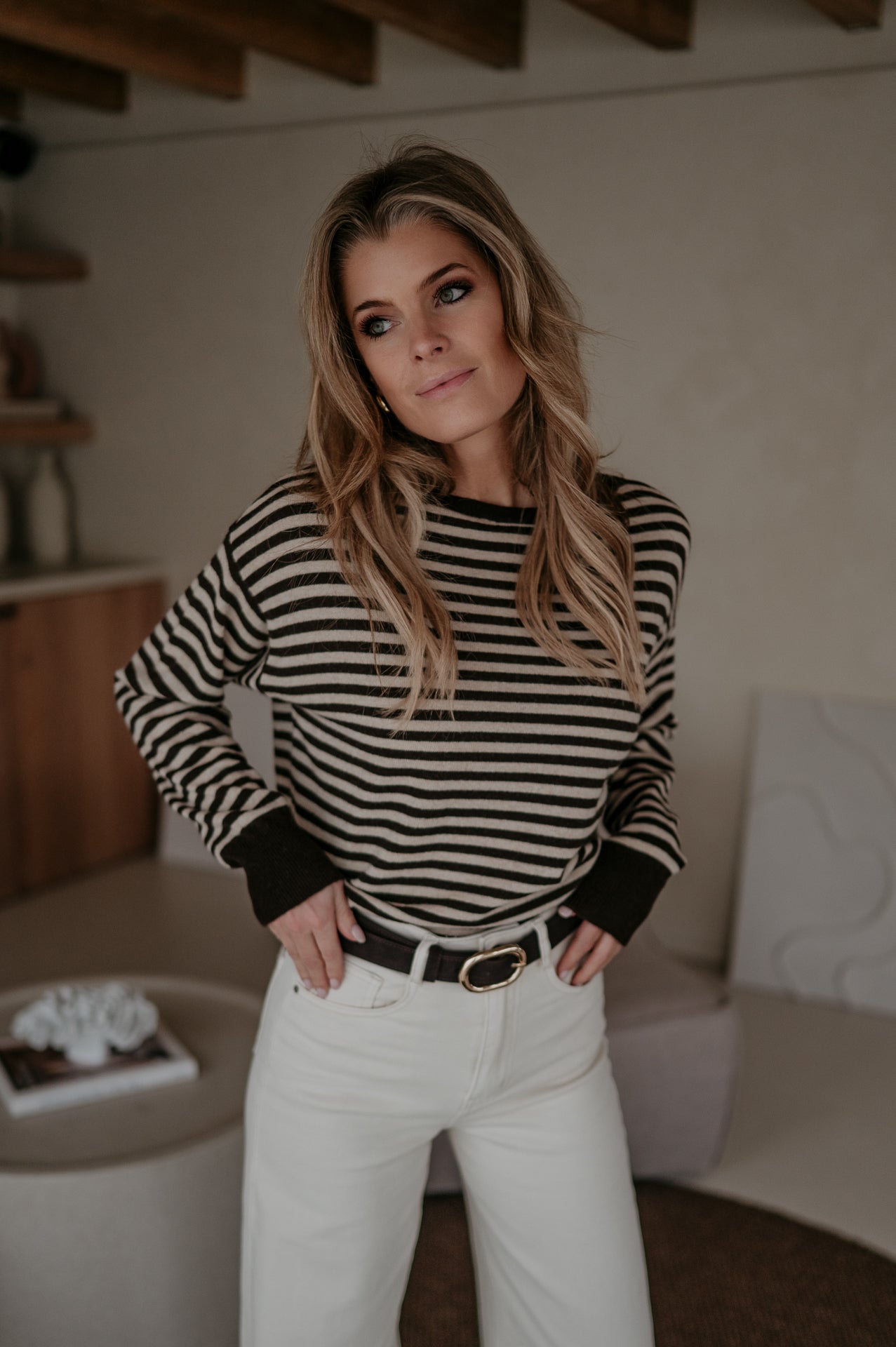 Poleri knit I Brown & Beige - Wild Souls by JV® - Knits