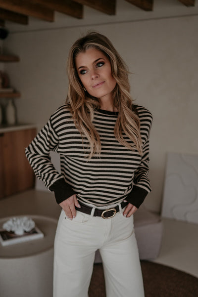 Poleri knit I Brown & Beige - Wild Souls by JV® - Knits