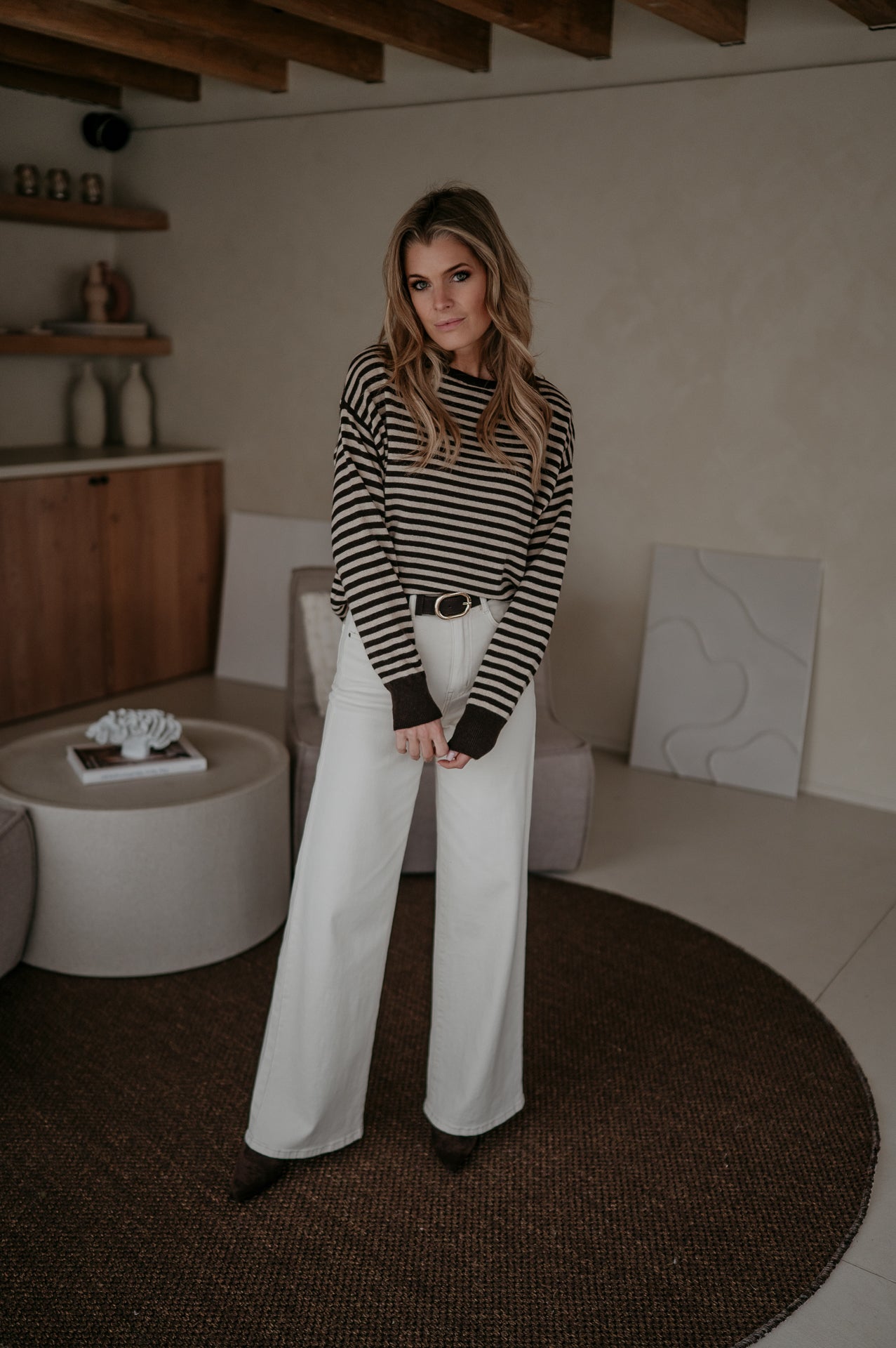 Poleri knit I Brown & Beige - Wild Souls by JV® - Knits