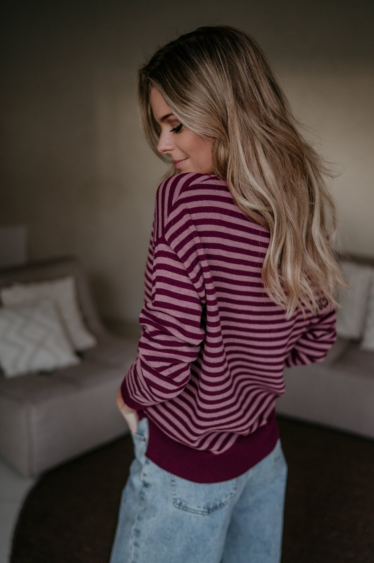 Poleri knit I Burgundy & Rose - Wild Souls by JV® - Knits