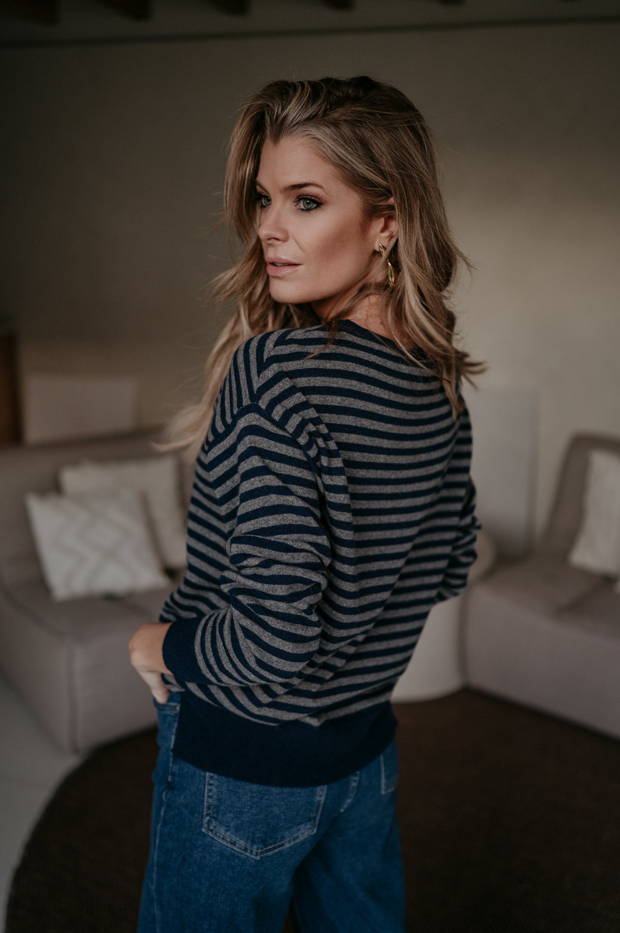 Poleri knit I Navy & Grey - Wild Souls by JV® - Knits