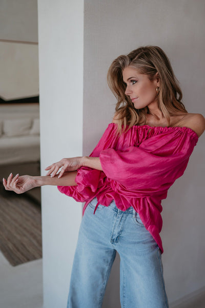 Possiedi blouse I Fuchsia - Wild Souls by JV® - Blouses