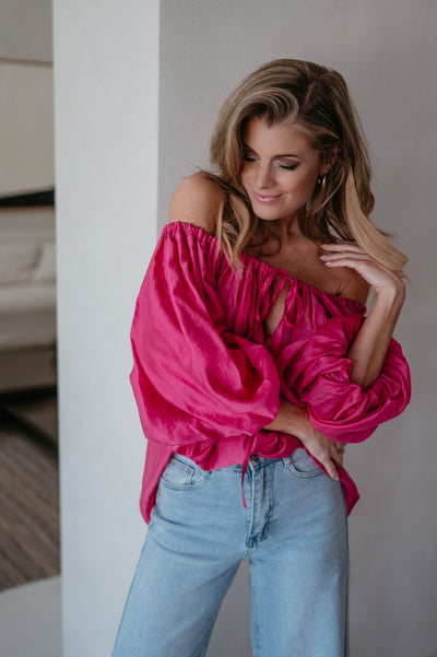 Possiedi blouse I Fuchsia - Wild Souls by JV® - Blouses