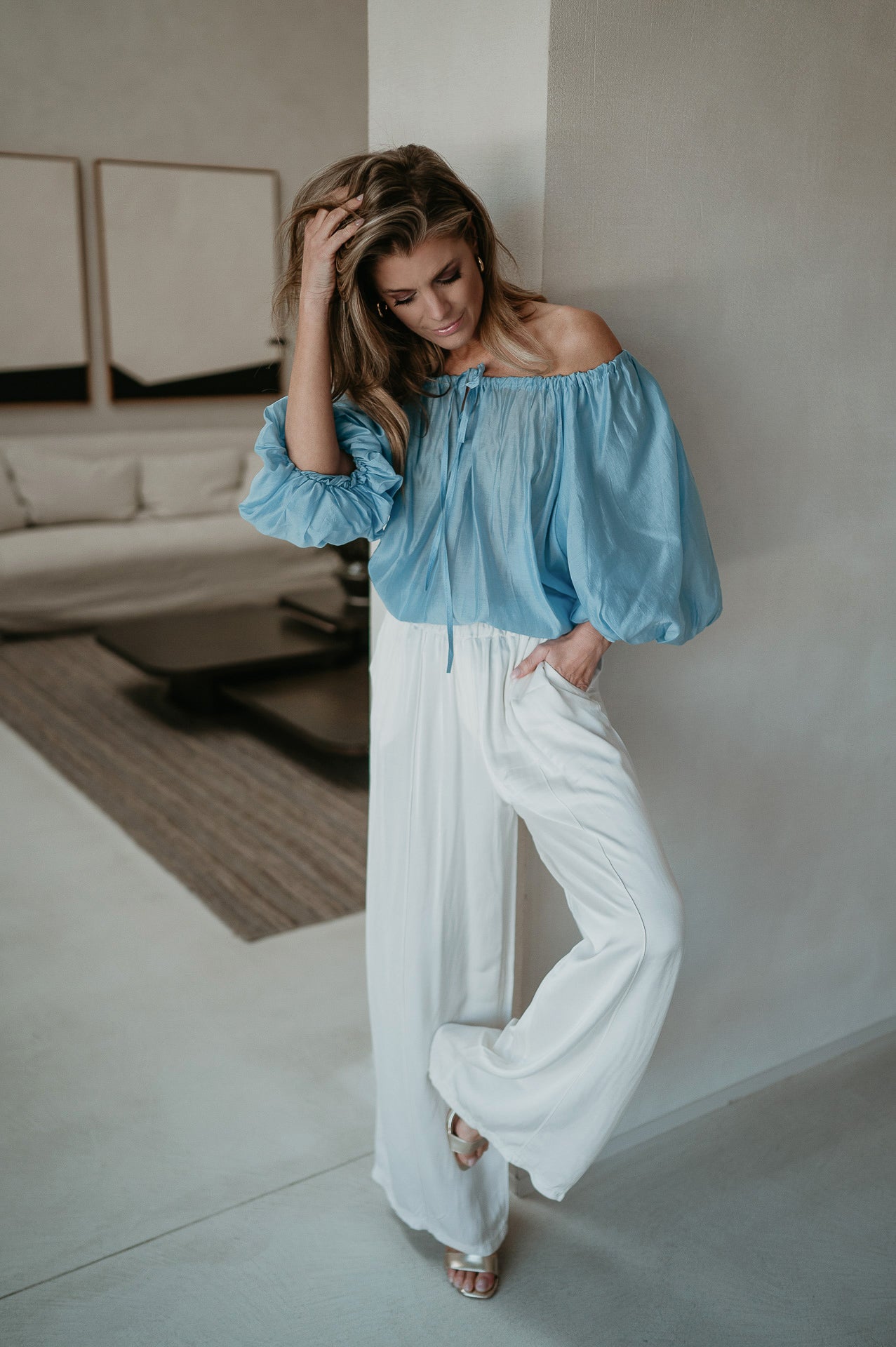 Possiedi blouse I Light Blue - Wild Souls by JV® - Blouses