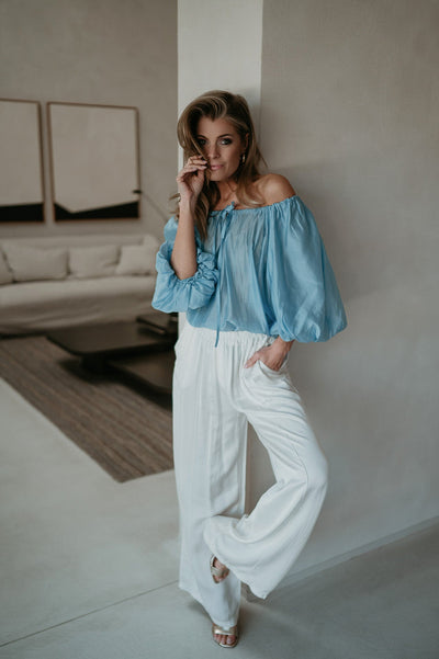 Possiedi blouse I Light Blue - Wild Souls by JV® - Blouses