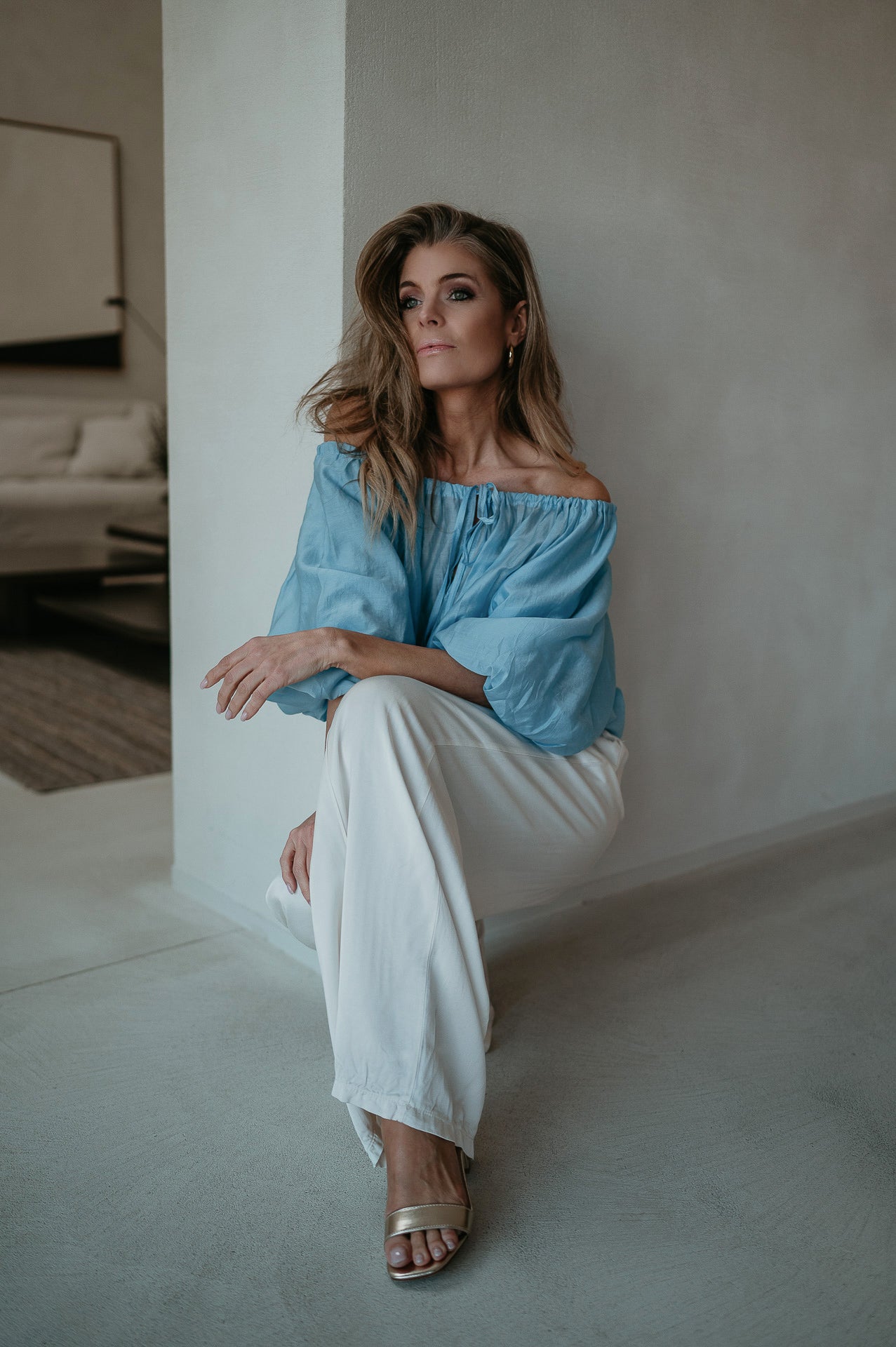 Possiedi blouse I Light Blue - Wild Souls by JV® - Blouses
