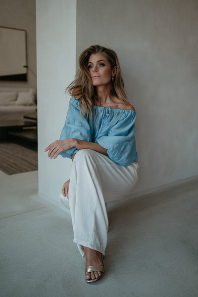 Possiedi blouse I Light Blue - Wild Souls by JV® - Blouses
