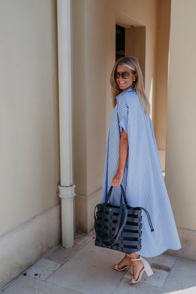 Pozzo dress I Striped Blue - Wild Souls by JV® - Dresses