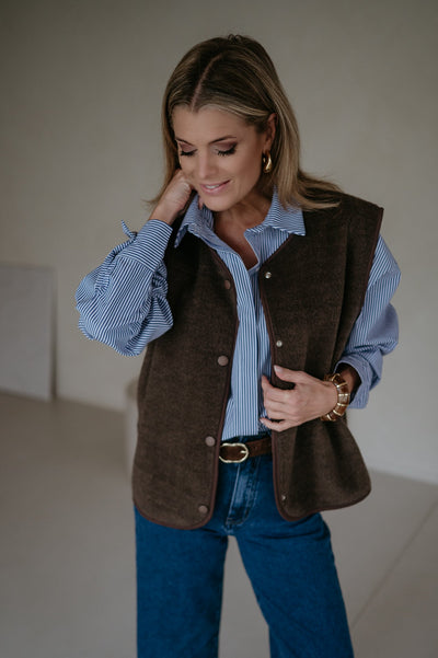 Presunto gilet I Brown - Wild Souls by JV® - Gilets