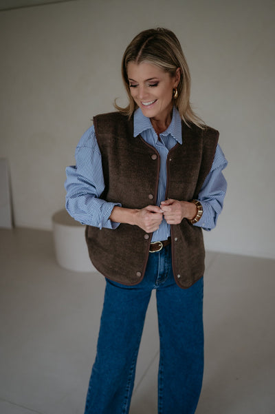 Presunto gilet I Brown - Wild Souls by JV® - Gilets