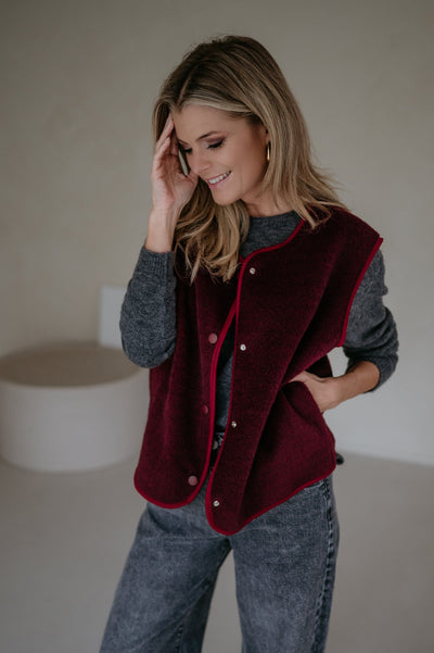 Presunto gilet I Burgundy - Wild Souls by JV® - Gilets