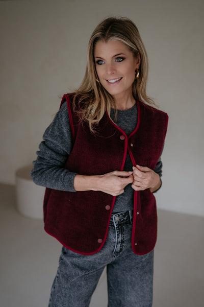 Presunto gilet I Burgundy - Wild Souls by JV® - Gilets