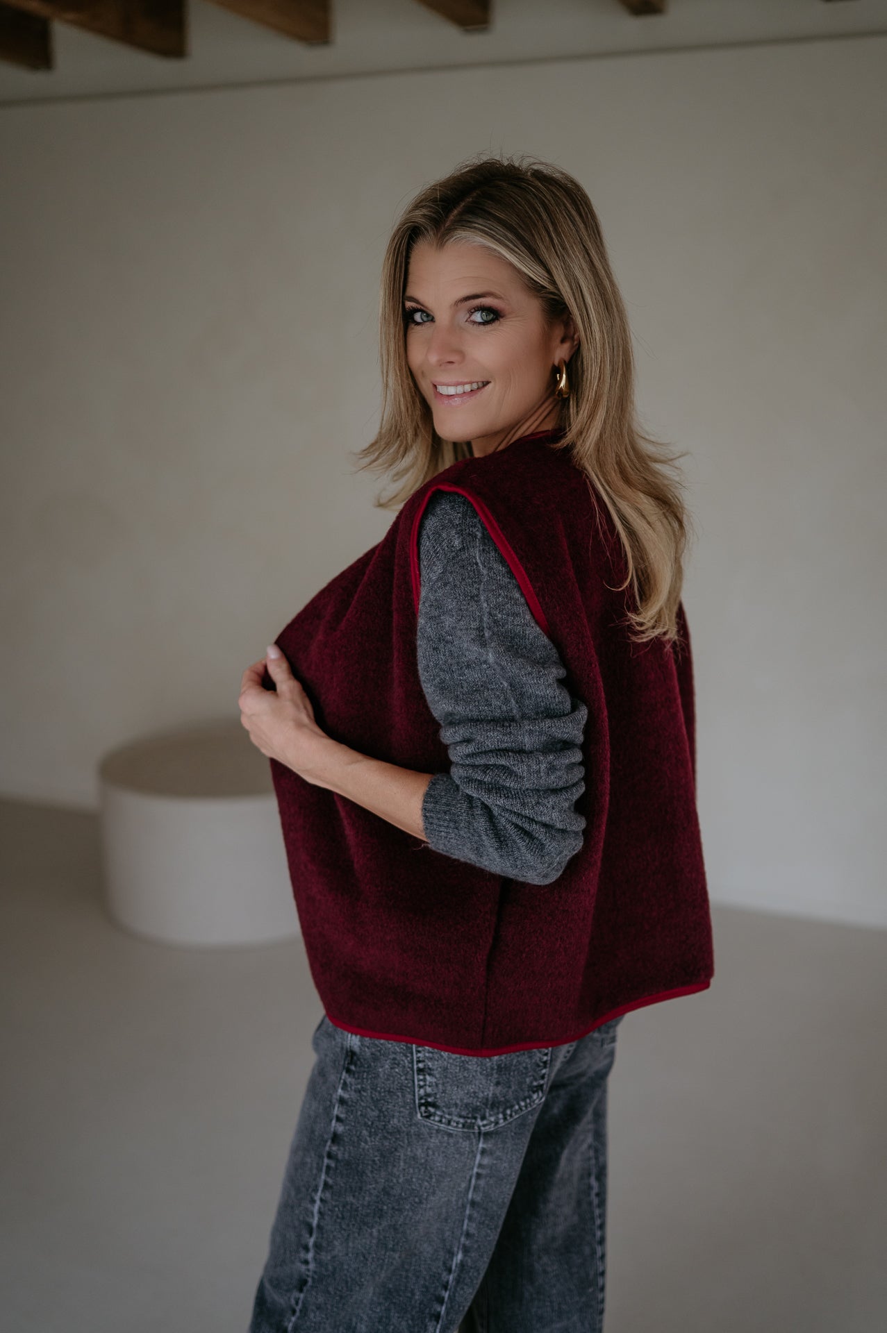Presunto gilet I Burgundy - Wild Souls by JV® - Gilets