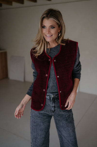 Presunto gilet I Burgundy - Wild Souls by JV® - Gilets