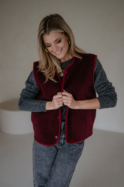 Presunto gilet I Burgundy - Wild Souls by JV® - Gilets