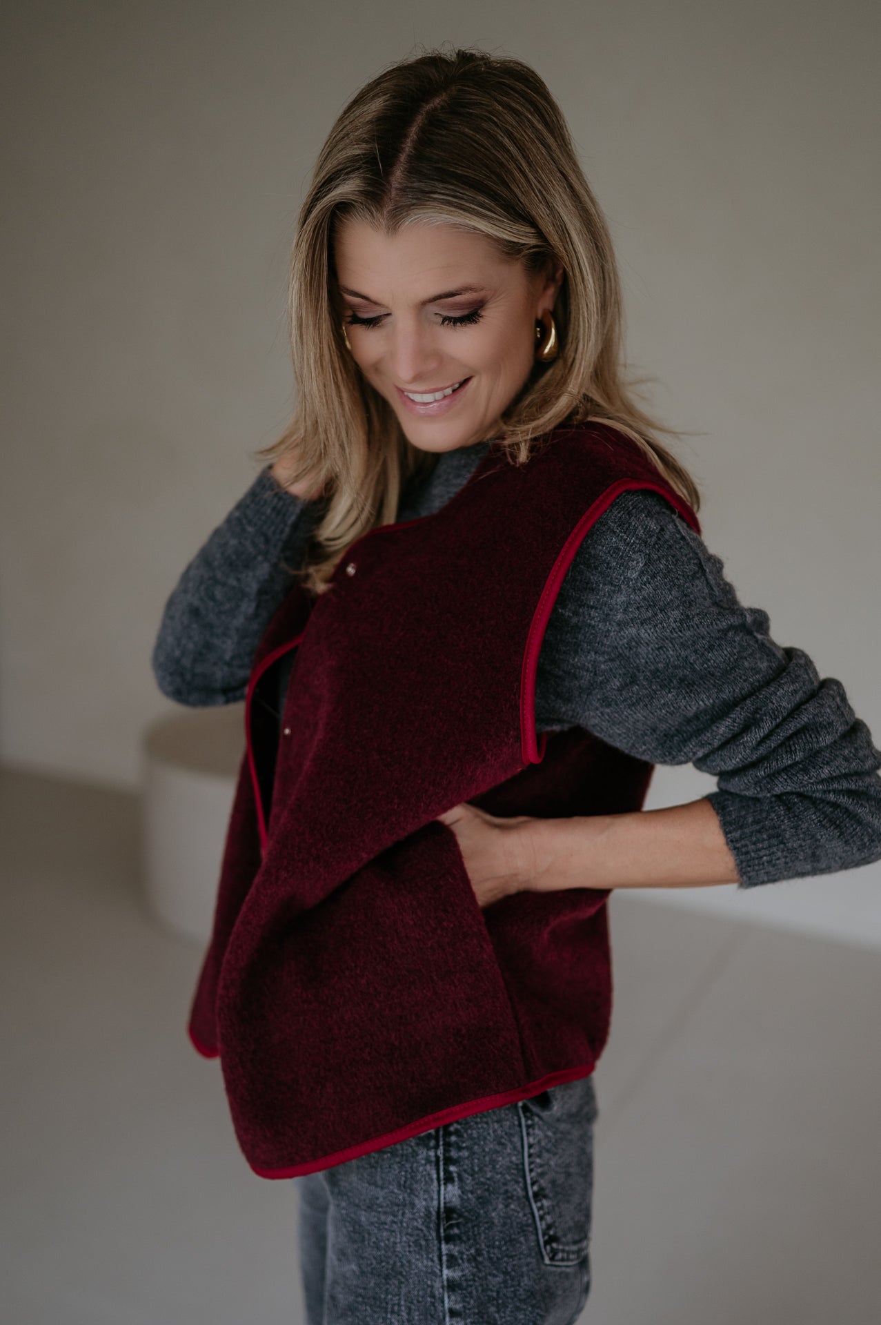 Presunto gilet I Burgundy - Wild Souls by JV® - Gilets