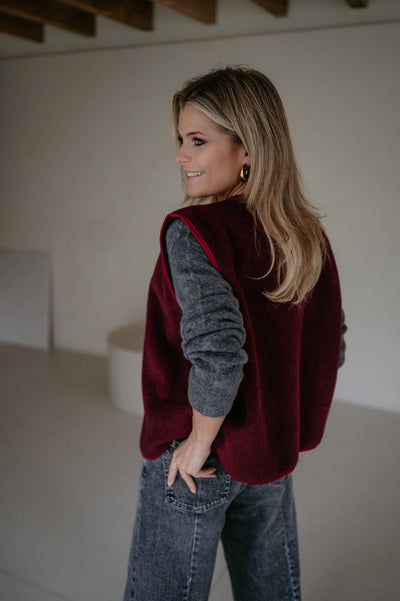 Presunto gilet I Burgundy - Wild Souls by JV® - Gilets
