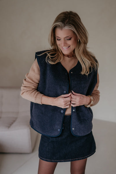 Presunto gilet I Navy Blue - Wild Souls by JV® - Gilets
