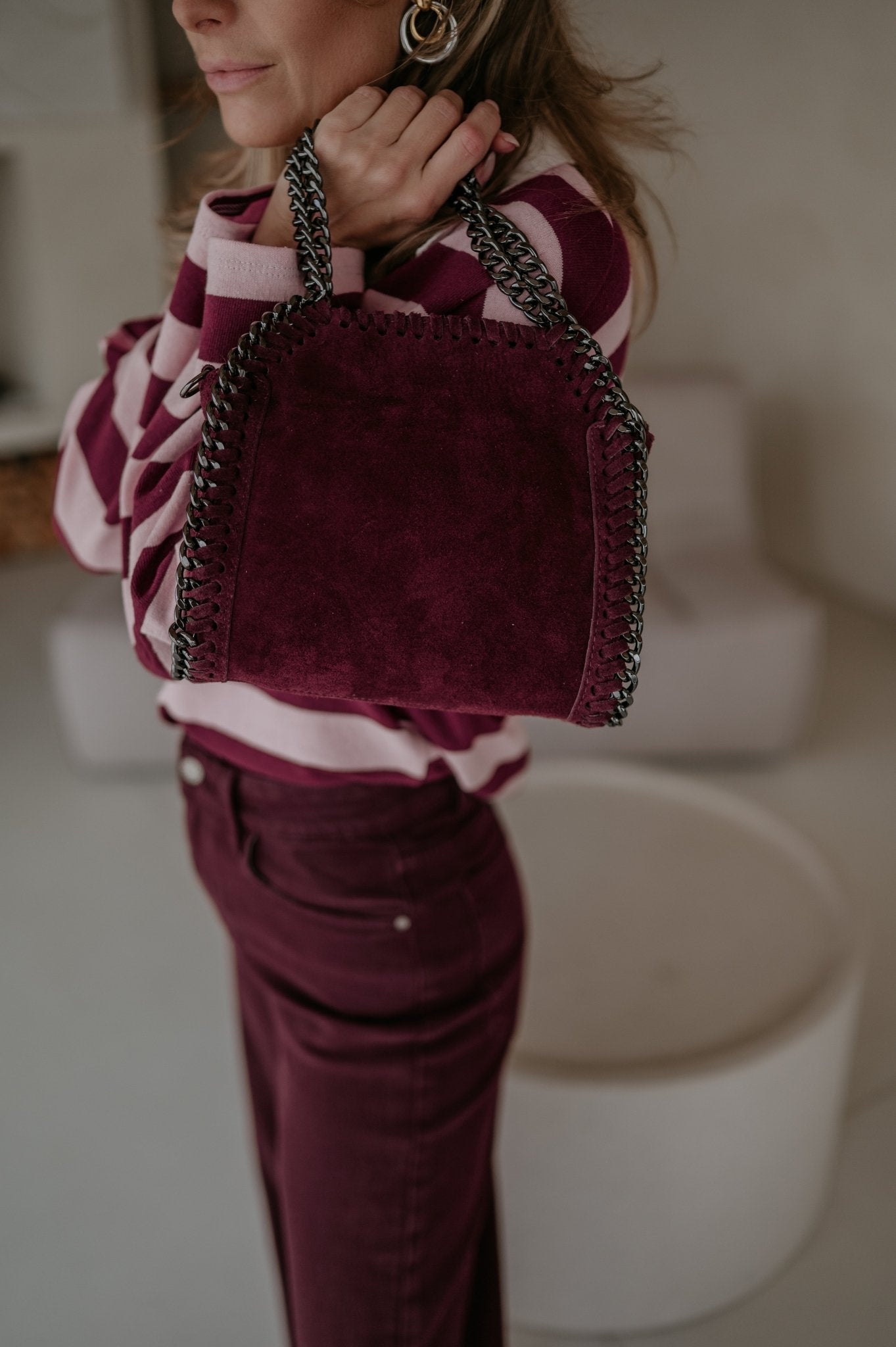 Proza handbag I Burgundy - Wild Souls by JV® - Handbags