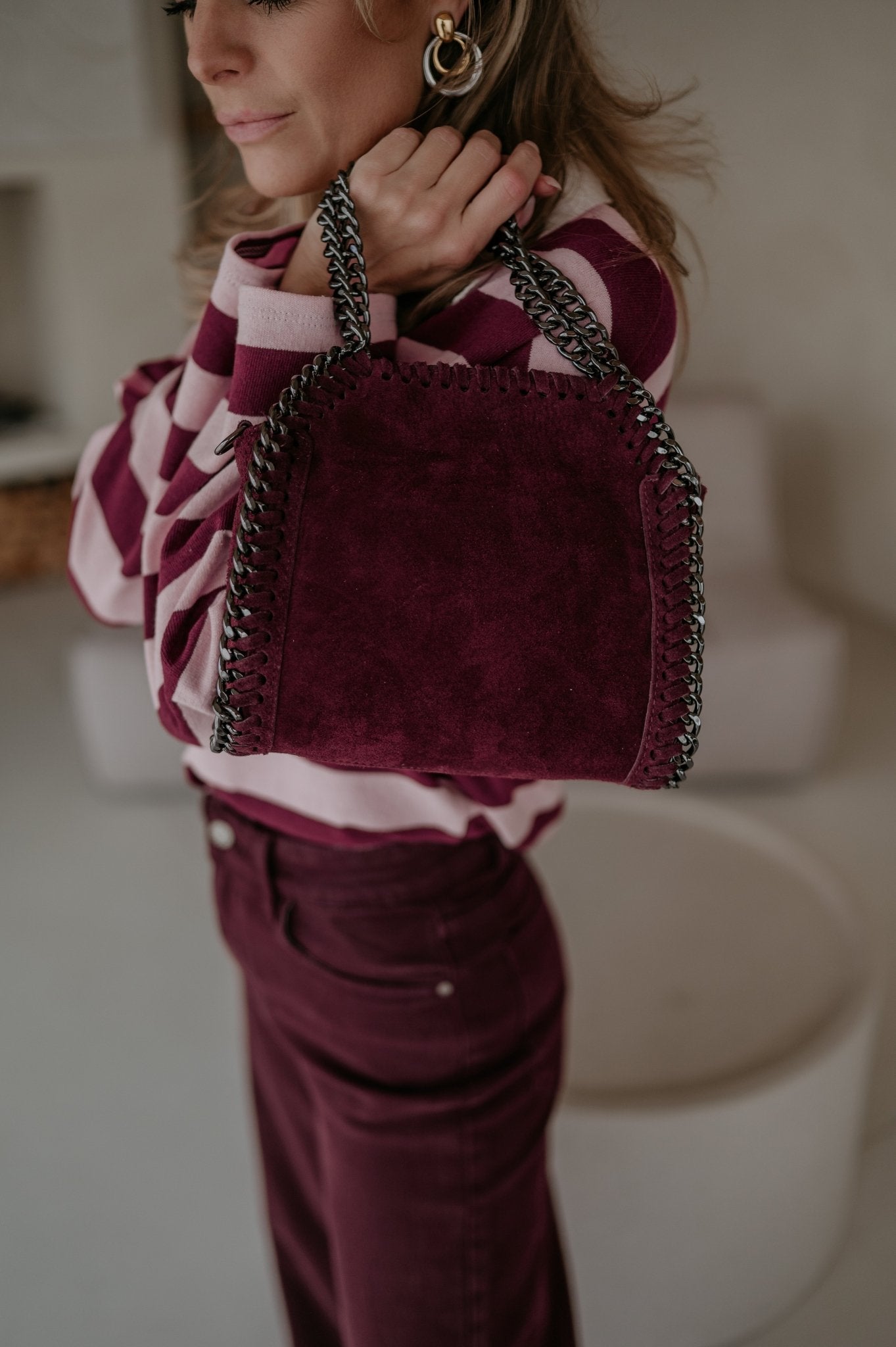 Proza handbag I Burgundy - Wild Souls by JV® - Handbags