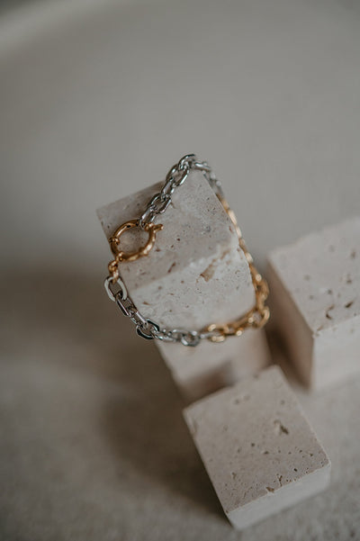 Quetra bracelet I Gold & Silver - Wild Souls by JV® - Bracelets