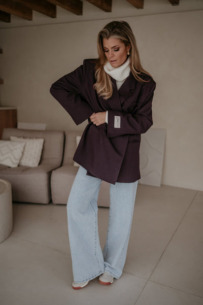 Rabbrivo blazer I Aubergine - Wild Souls by JV® - Blazers