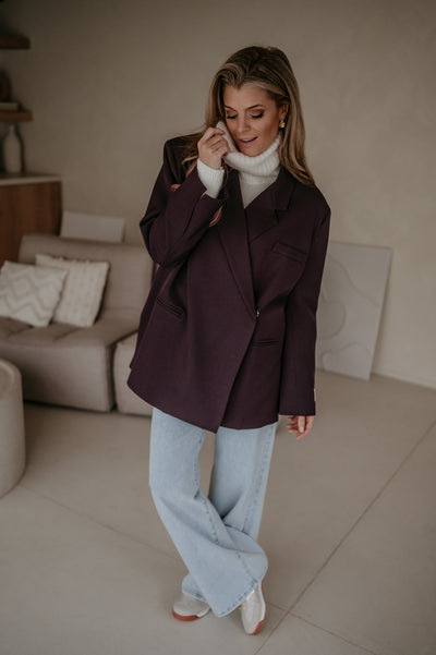 Rabbrivo blazer I Aubergine - Wild Souls by JV® - Blazers