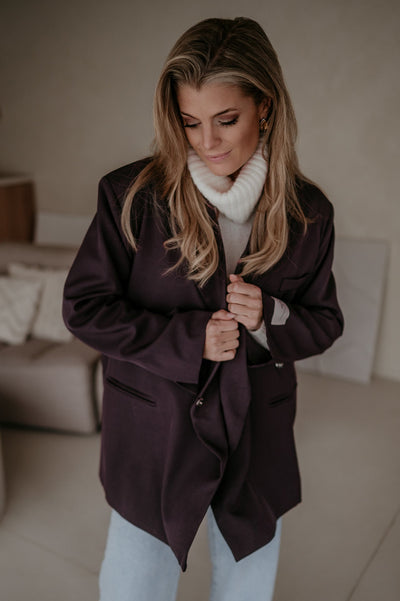 Rabbrivo blazer I Aubergine - Wild Souls by JV® - Blazers