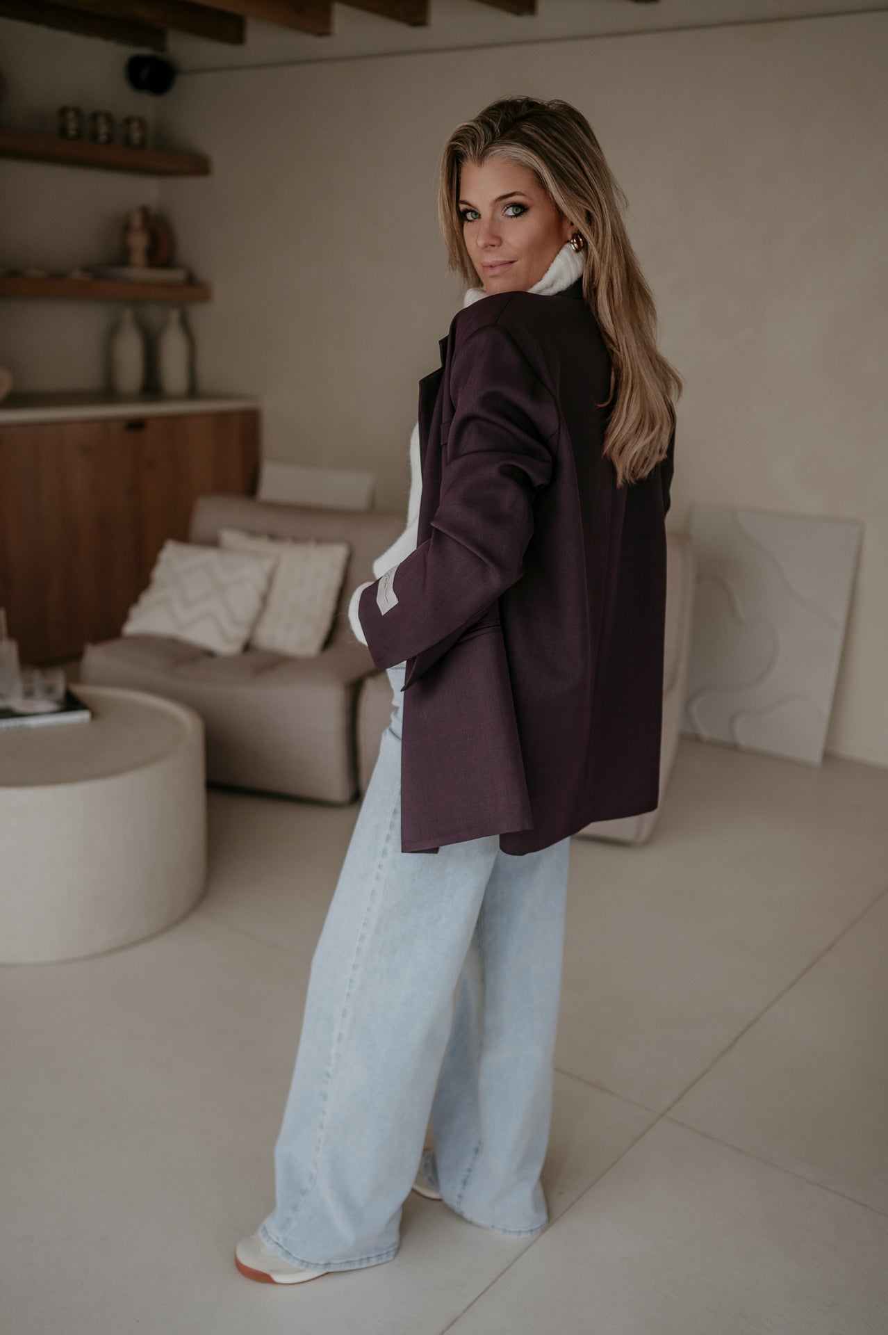 Rabbrivo blazer I Aubergine - Wild Souls by JV® - Blazers