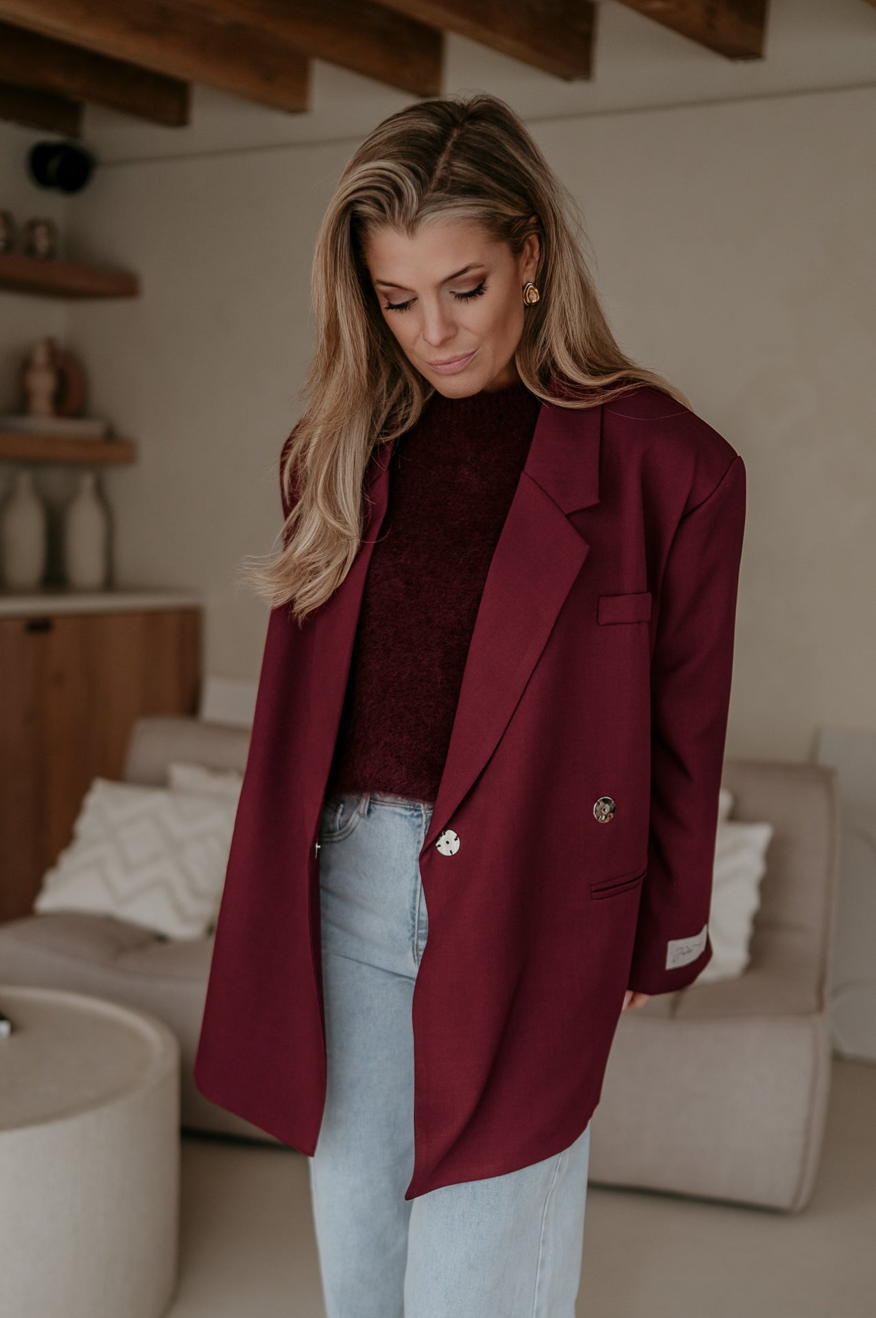 Rabbrivo blazer I Bordeaux - Wild Souls by JV® - Blazers