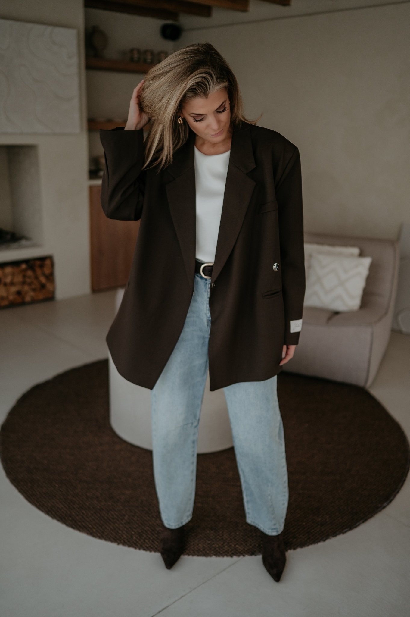 Rabbrivo blazer I Chocolate Brown - Wild Souls by JV® - Blazers