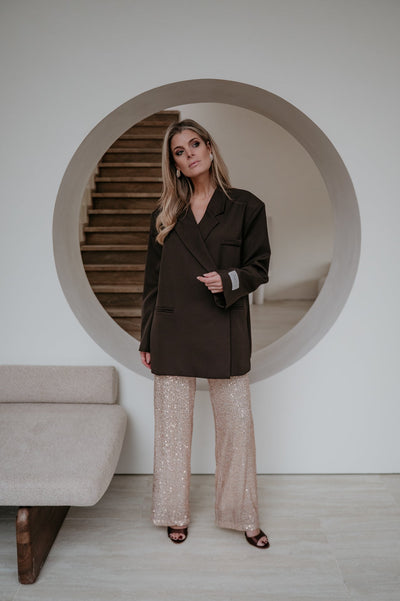 Rabbrivo blazer I Chocolate Brown - Wild Souls by JV® - Blazers