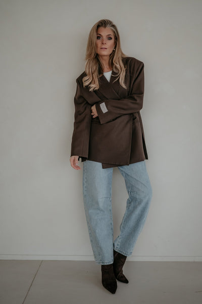 Rabbrivo blazer I Chocolate Brown - Wild Souls by JV® - Blazers