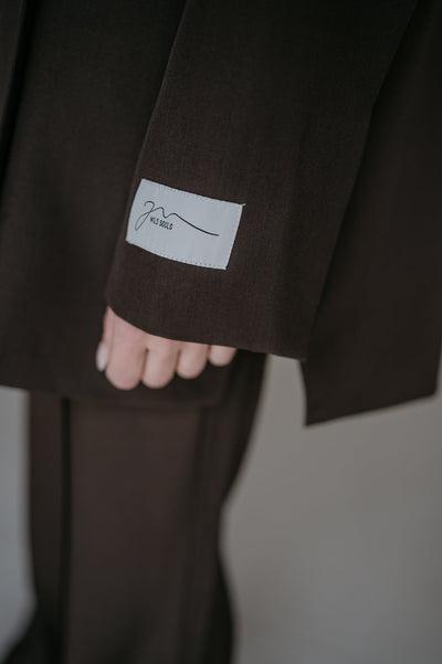 Rabbrivo blazer I Chocolate Brown - Wild Souls by JV® - Blazers